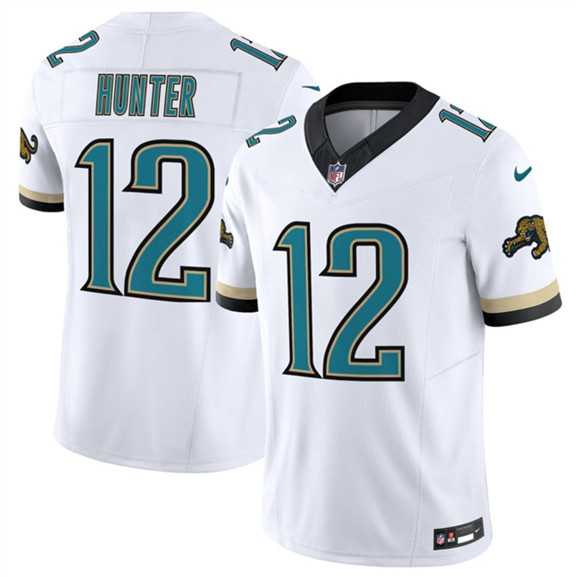 Men%27s Jacksonville Jaguars #12 Travis Hunter White 2026 F.U.S.E. Vapor Untouchable Limited Stitched Jersey Dzhi->jacksonville jaguars->NFL Jersey