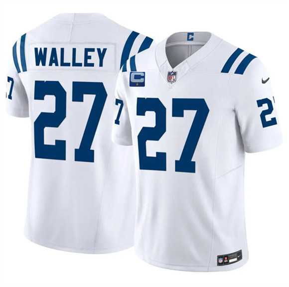 Men%27s Indianapolis Colts #27 Justin Walley White 2026 F.U.S.E. 1-Star C Patch Vapor Limited Stitched Jersey Dzhi->indianapolis colts->NFL Jersey