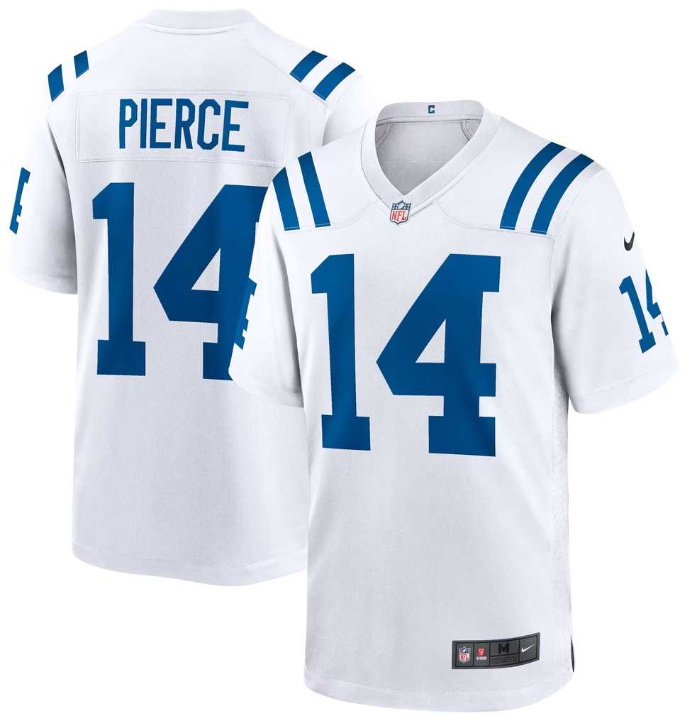Men%27s Indianapolis Colts #14 Alec Pierce Limited White Vapor Jersey Dzhi->indianapolis colts->NFL Jersey