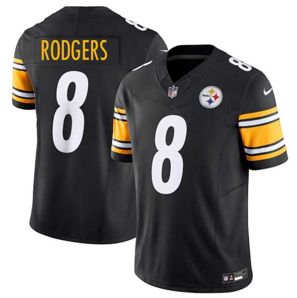 Men & Women & Youth Pittsburgh Steelers #8 Aaron Rodgers Black 2025 F.U.S.E. Vapor Limited Stitched Jersey->new york giants->NFL Jersey