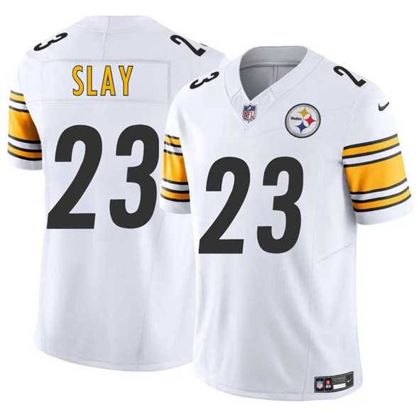 Men & Women & Youth Pittsburgh Steelers #23 Darius Slay White 2025 F.U.S.E. Vapor Limited Stitched Jersey->pittsburgh steelers->NFL Jersey