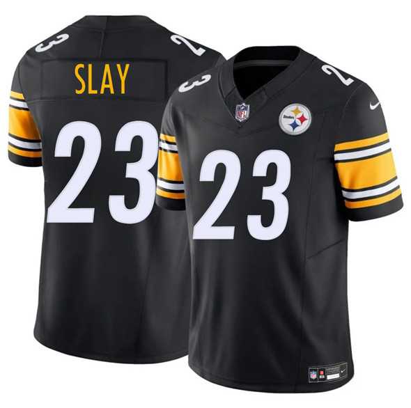 Men & Women & Youth Pittsburgh Steelers #23 Darius Slay Black 2025 F.U.S.E. Vapor Limited Stitched Jersey->pittsburgh steelers->NFL Jersey