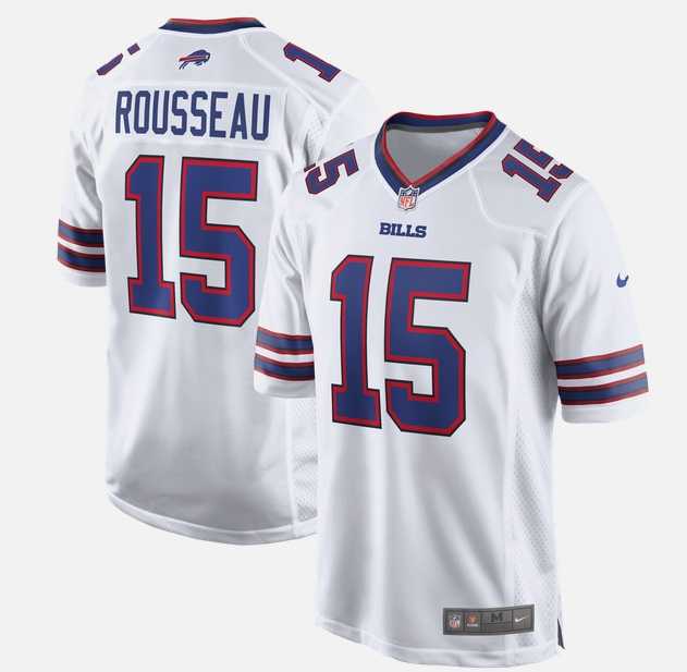 Mens Buffalo Bills #15 Gregory Rousseau Nike White 2026 Vapor Untouchable Limited Stitched Jersey->buffalo bills->NFL Jersey