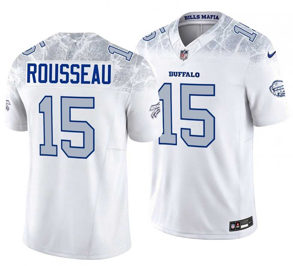 Mens Buffalo Bills #15 Gregory Rousseau White 2025 F.U.S.E. Rivalries Vapor Untouchable Limited Stitched Jersey->buffalo bills->NFL Jersey