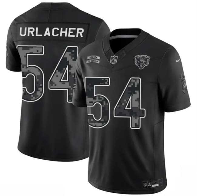 Men%27s Chicago Bears #54 Brian Urlacher Black 2026 F.U.S.E. Salute to Service Limited Stitched Jersey->buffalo bills->NFL Jersey
