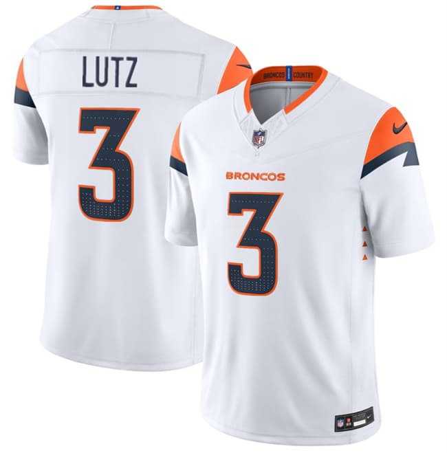 Men%27s Denver Broncos #3 Wil Lutz White 2026 F.U.S.E. Vapor Limited Stitched Jersey->denver broncos->NFL Jersey