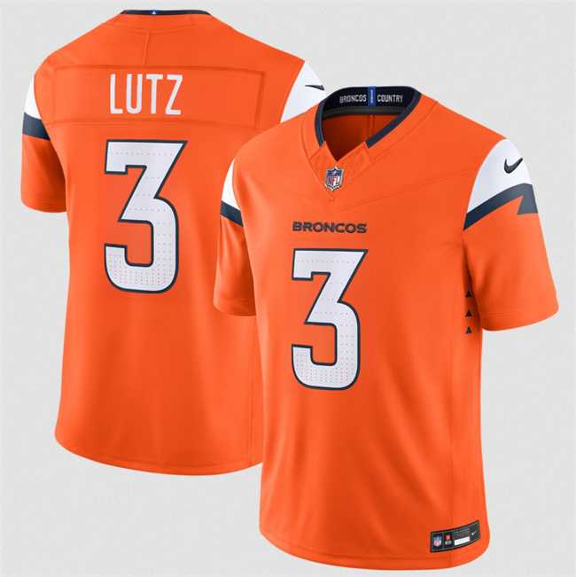 Men%27s Denver Broncos #3 Wil Lutz Orange 2026 F.U.S.E. Vapor Limited Stitched Jersey->dallas cowboys->NFL Jersey