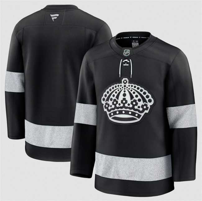 Mens Los Angeles Kings Blank Black Alternate Stitched Jersey Dzhi->los angeles kings->NHL Jersey