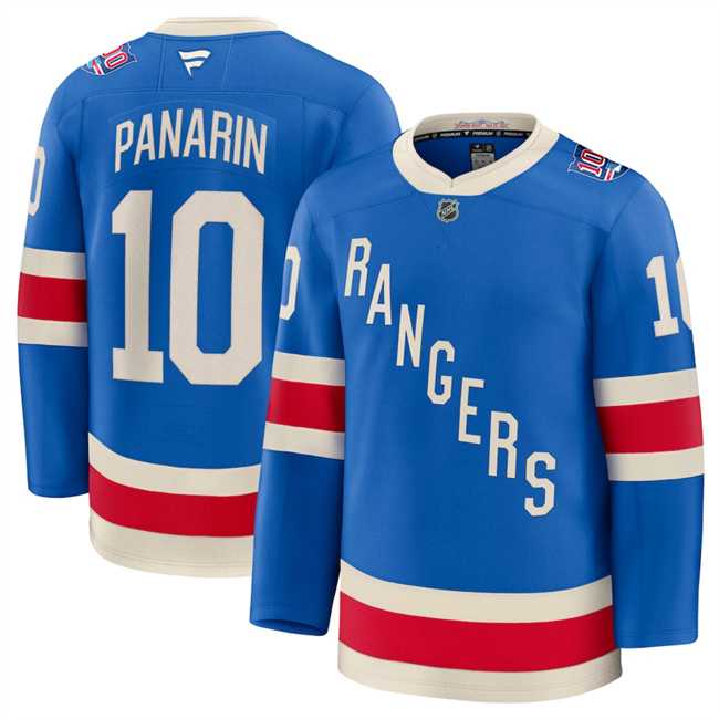 Men%27s New York Rangers #10 Artemi Panarin Blue Centennial Stitched Jersey Dzhi->minnesota wilds->NHL Jersey