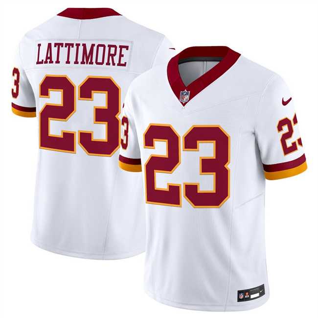 Men & Women & Youth Washington Commanders #23 Marshon Lattimore White 2025 F.U.S.E. Throwback Vapor Limited Stitched Jersey