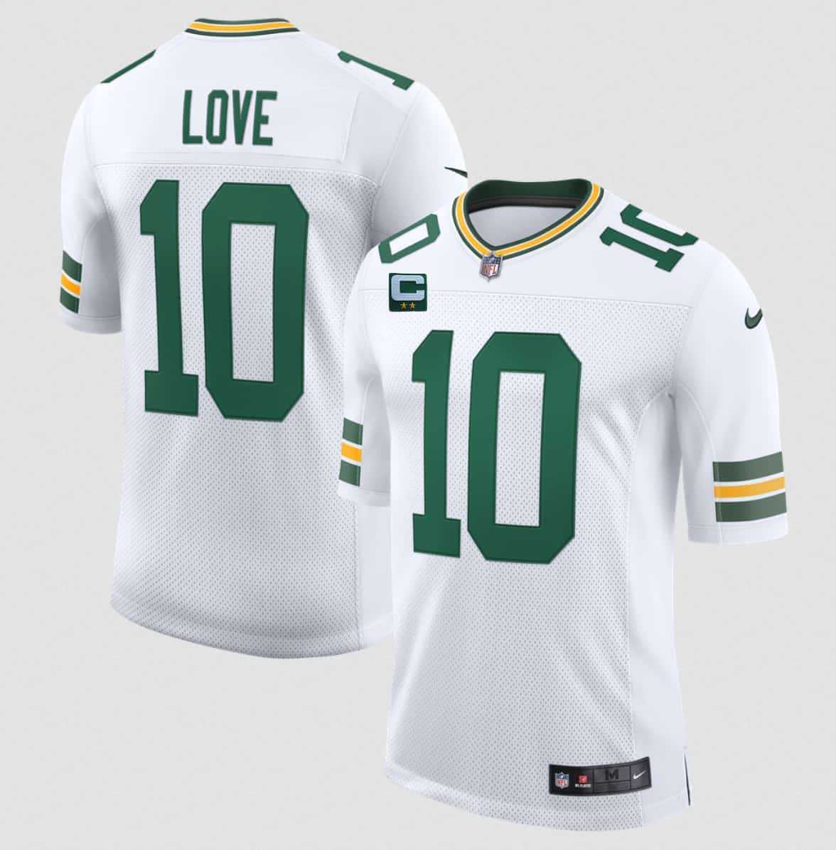 Mens Green Bay Packers #10 Jordan Love White 2026 With 2-Star C Patch New Vapor Untouchable Limited Stitched Jersey->green bay packers->NFL Jersey