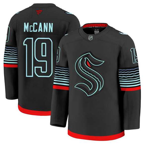 Men%27s Seattle Kraken #19 Jaden Schwartz Black Alternate Stitched Jersey Dzhi->seattle kraken->NHL Jersey