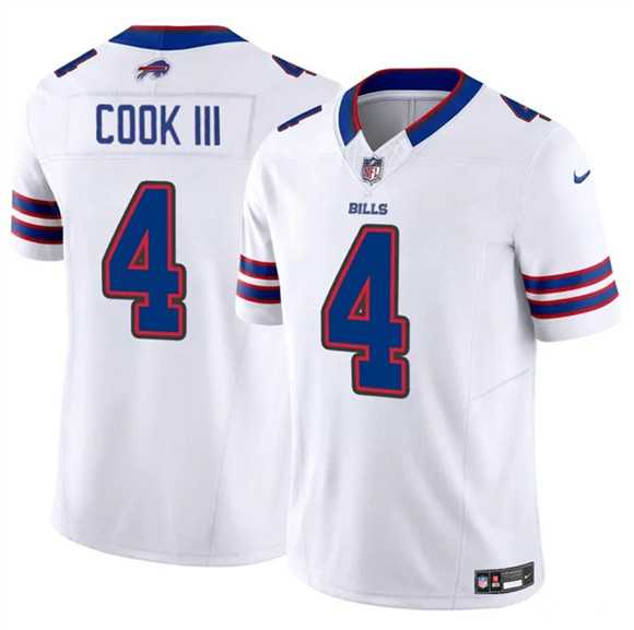 Men & Women & Youth Buffalo Bills #4 James Cook III White 2025 F.U.S.E. Vapor Untouchable Limited Stitched Jersey->buffalo bills->NFL Jersey