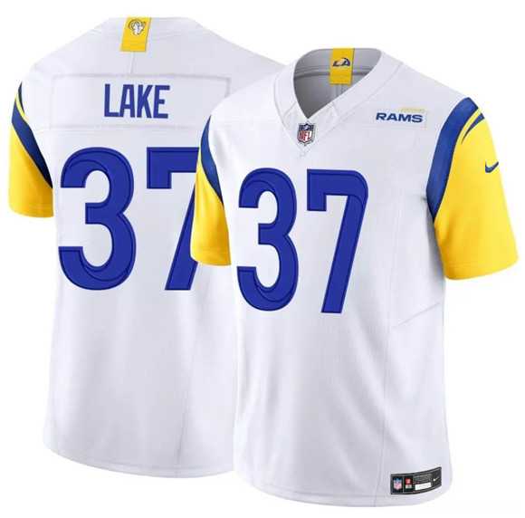 Mens Los Angeles Rams #37 Quentin Lake White 2025 F.U.S.E. Vapor Untouchable Stitched Jersey Dzhi->los angeles rams->NFL Jersey