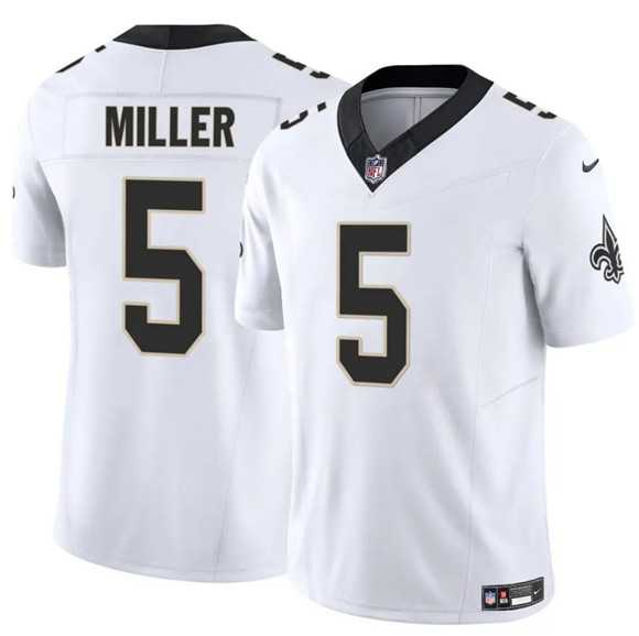 Men & Women & Youth New Orleans Saints #5 Kendre Miller White 2025 F.U.S.E Vapor Limited Stitched Jersey->buffalo bills->NFL Jersey