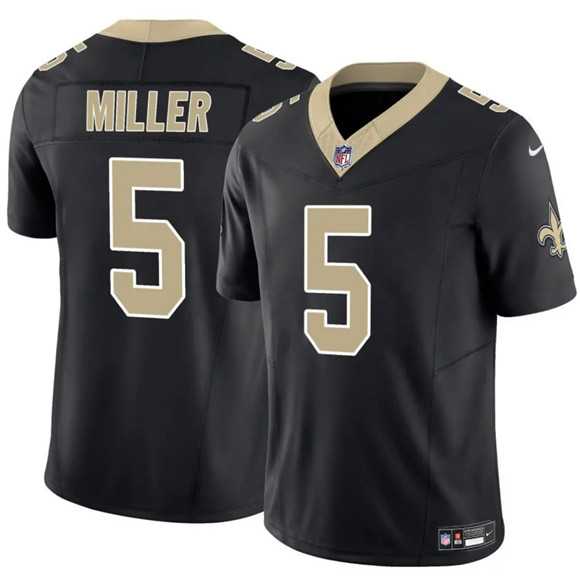 Men & Women & Youth New Orleans Saints #5 Kendre Miller Black 2025 F.U.S.E Vapor Limited Stitched Jersey->buffalo bills->NFL Jersey