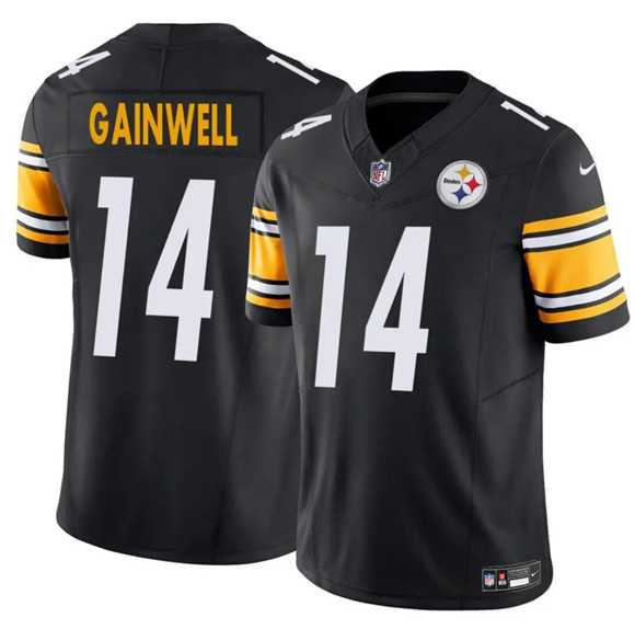 Men & Women & Youth Pittsburgh Steelers #14 Kenneth Gainwell Black 2025 F.U.S.E. Vapor Untouchable Limited Stitched Jersey->new york giants->NFL Jersey
