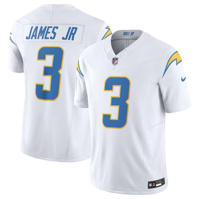 Mens Los Angeles Chargers #3 Derwin James Jr. White 2025 F.U.S.E. Vapor Untouchable Limited Football Stitched Jersey Dzhi->los angeles chargers->NFL Jersey