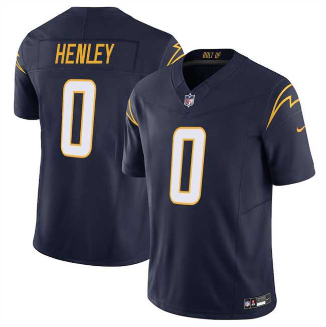 Mens Los Angeles Chargers #0 Daiyan Henley Navy 2025 F.U.S.E Vapor Limited Stitched Jersey Dzhi->los angeles chargers->NFL Jersey