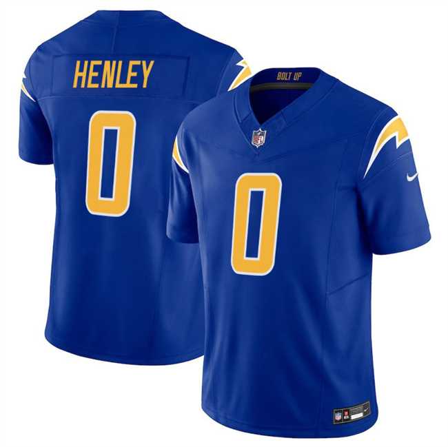 Mens Los Angeles Chargers #0 Daiyan Henley Royal 2025 F.U.S.E Vapor Limited Stitched Jersey Dzhi->los angeles chargers->NFL Jersey