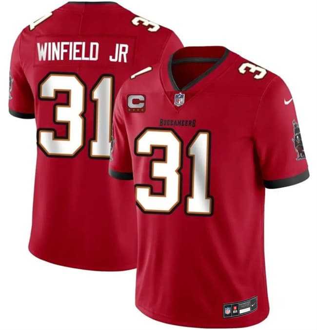 Men%27s Tampa Bay Buccaneers #31 Antoine Winfield Jr White 2026 With 4-Star C Patch Vapor Limited Stitched Jersey->tampa bay buccaneers->NFL Jersey