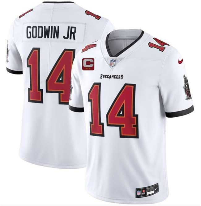 Men%27s Tampa Bay Buccaneers #14 Chris Godwin Jr White 2026 With 2-Star C Patch Vapor Limited Stitched Jersey->tampa bay buccaneers->NFL Jersey