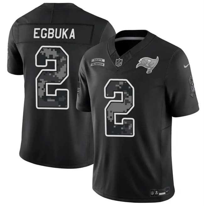 Men%27s Tampa Bay Buccaneers #2 Emeka Egbuka Black 2026 F.U.S.E. Salute to Service Limited Stitched Jersey->san francisco 49ers->NFL Jersey