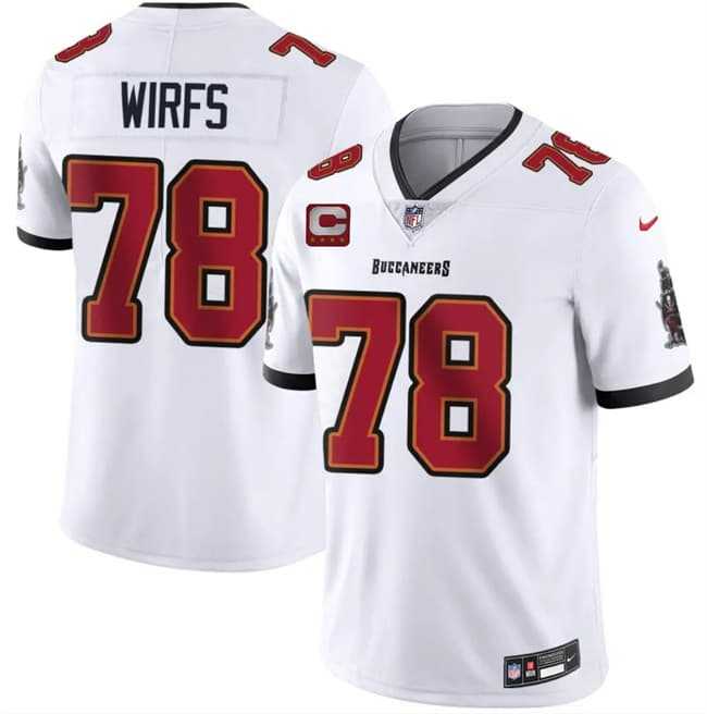 Men%27s Tampa Bay Buccaneers #78 Tristan Wirfs White 2026 With 4-Star C Patch Vapor Limited Stitched Jersey->tennessee titans->NFL Jersey