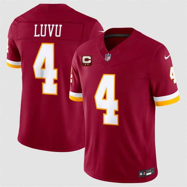 Mens Washington Commanders #4 Frankie Luvu Burgundy 2026 F.U.S.E. With 2-Star C Patch Vapor Limited Stitched Jersey->washington commanders->NFL Jersey