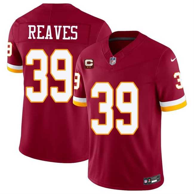 Mens Washington Commanders #39 Jeremy Reaves Burgundy 2026 F.U.S.E. With 2-Star C Patch Vapor Limited Stitched Jersey->washington commanders->NFL Jersey