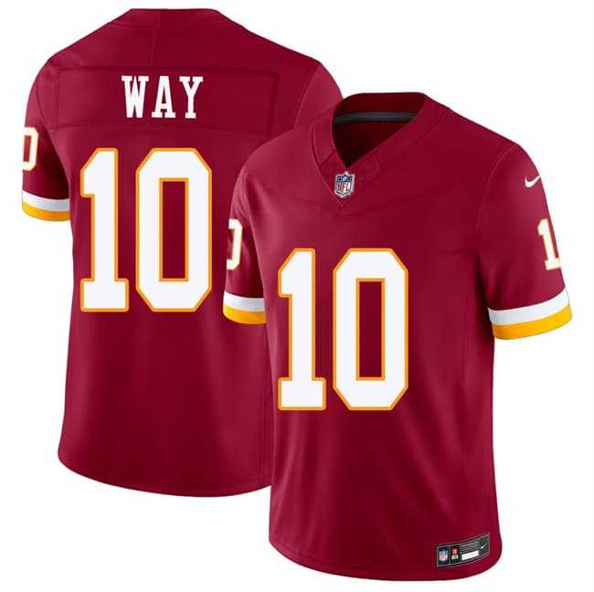 Mens Washington Commanders #10 Tress Way Burgundy 2026 F.U.S.E. Vapor Limited Stitched Jersey->washington commanders->NFL Jersey