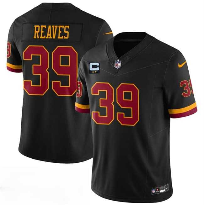 Mens Washington Commanders #39 Jeremy Reaves Black 2026 F.U.S.E. With 2-Star C Patch Vapor Limited Stitched Jersey->washington commanders->NFL Jersey