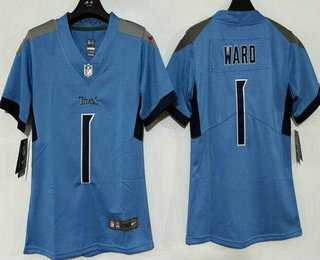 Women%27s Tennessee Titans #1 Cameron Ward Limited Blue Vapor Jersey->tampa bay buccaneers->NFL Jersey