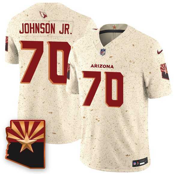 Mens Arizona Cardinals #70 Paris Johnson Jr. 2025 F.U.S.E. Rivalries Vapor Untouchable Limited Stitched Jersey Dzhi->arizona cardinals->NFL Jersey