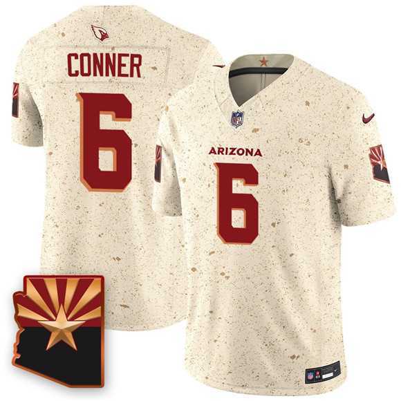 Mens Arizona Cardinals #6 James Conner 2025 F.U.S.E. Rivalries Vapor Untouchable Limited Stitched Jersey Dzhi->arizona cardinals->NFL Jersey