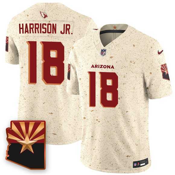 Mens Arizona Cardinals #18 Marvin Harrison Jr. 2025 F.U.S.E. Rivalries Vapor Untouchable Limited Stitched Jersey Dzhi->arizona cardinals->NFL Jersey