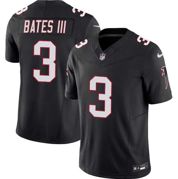 Men & Women & Youth Atlanta Falcons #3 Jessie Bates lll Black 2025 Draft F.U.S.E. Vapor Untouchable Limited Stitched Jersey->atlanta falcons->NFL Jersey