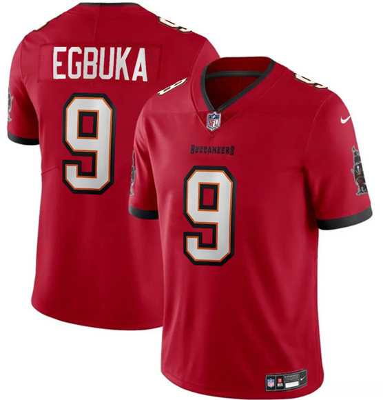 Men & Women & Youth Tampa Bay Buccaneers #9 Emeka Egbuka Red 2025 Draft Vapor Limited Stitched Jersey->new england patriots->NFL Jersey