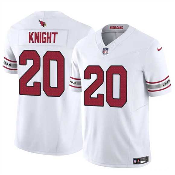 Mens Arizona Cardinals #20 Bam Knight White 2025 F.U.S.E. Vapor Untouchable Limited Stitched Jersey->arizona cardinals->NFL Jersey
