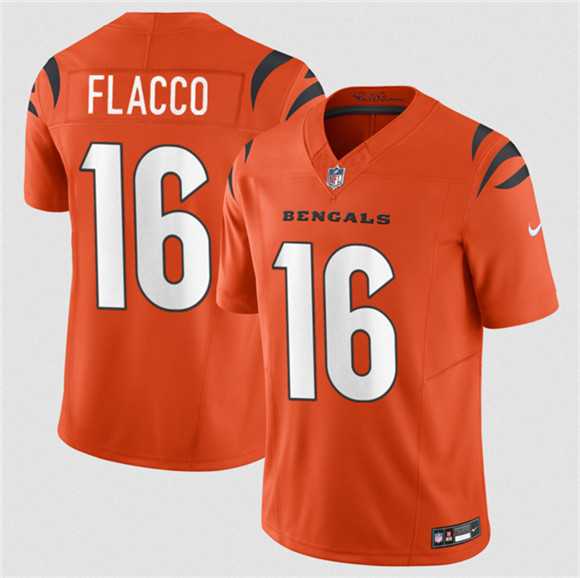 Men%27s Cincinnati Bengals #16 Joe Flacco Orange 2025 F.U.S.E. Vapor Untouchable Limited Stitched Jersey->green bay packers->NFL Jersey