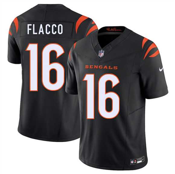 Men%27s Cincinnati Bengals #16 Joe Flacco Black 2025 F.U.S.E. Vapor Untouchable Limited Stitched Jersey->cincinnati bengals->NFL Jersey