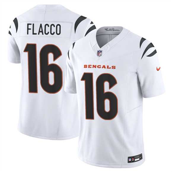 Men%27s Cincinnati Bengals #16 Joe Flacco White 2025 F.U.S.E. Vapor Untouchable Limited Stitched Jersey->los angeles rams->NFL Jersey