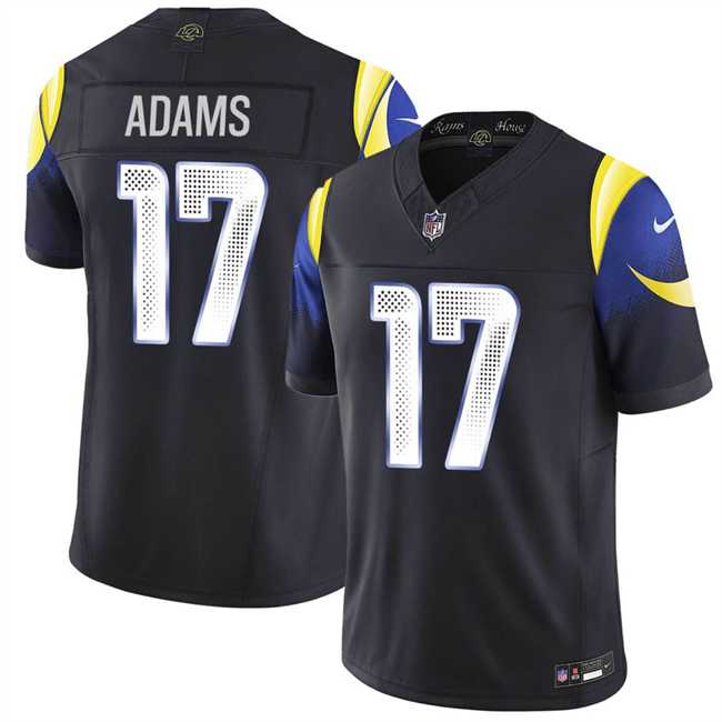 Mens Los Angeles Rams #17 Davante Adams midnight blue 2025 F.U.S.E. Rivalries Vapor Limited Stitched Jersey->los angeles rams->NFL Jersey