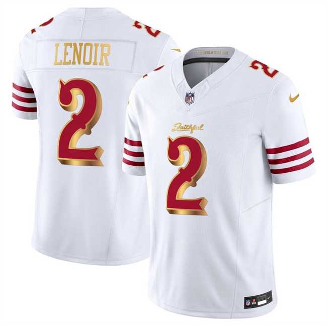 Men%27s San Francisco 49ers #2 Deommodore Lenoir White Gold 2025 F.U.S.E. %27Rivalries%27 Vapor Limited Stitched Jersey->san francisco 49ers->NFL Jersey