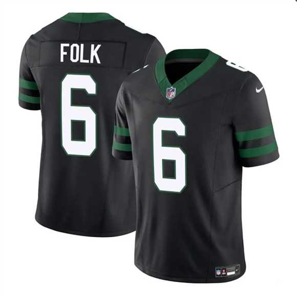 Men%27s New York Jets #6 Nick Folk Black 2025 F.U.S.E. Vapor Untouchable Limited Stitched Jersey->new york jets->NFL Jersey