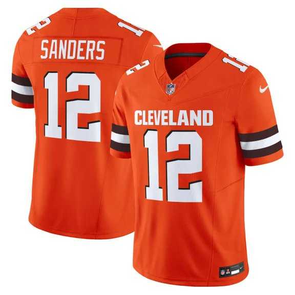 Men & Women & Youth Cleveland Browns #12 Shedeur Sanders Orange 2025 Draft F.U.S.E. Vapor Limited Stitched Jersey->atlanta falcons->NFL Jersey