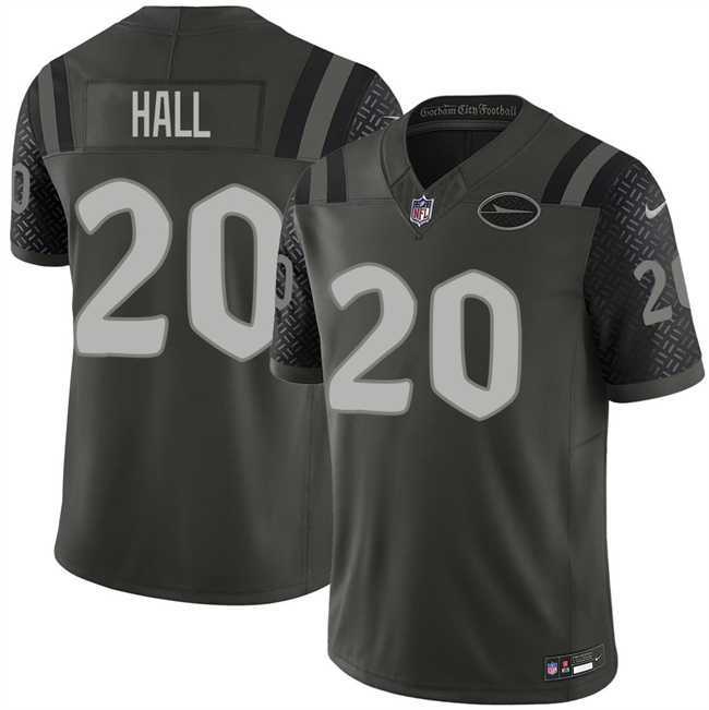 Men%27s New York Jets #20 Breece Hall Black 2025 F.U.S.E. %27Rivalries%27 Vapor Limited Stitched Jersey Dzhi->philadelphia eagles->NFL Jersey