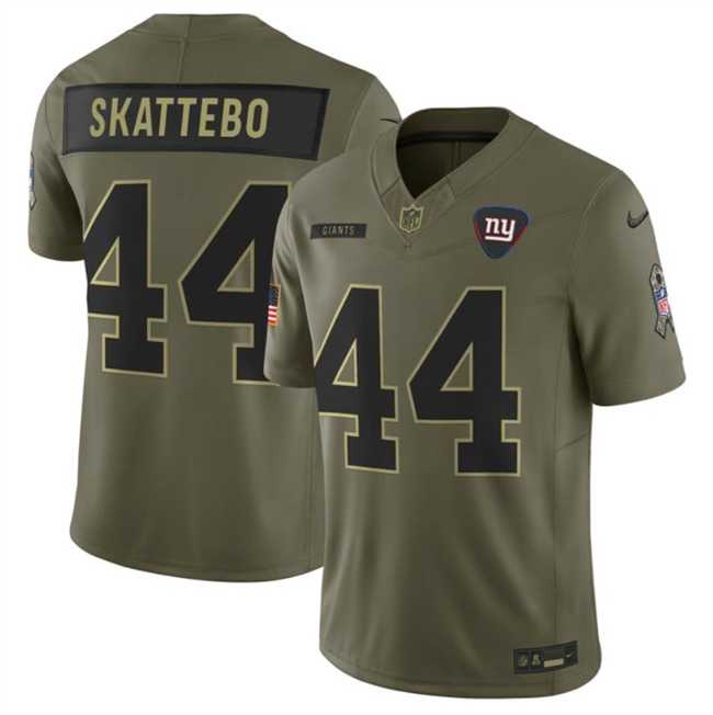 Mens New York Giants #44 Cam Skattebo Olive 2025 F.U.S.E. Salute to Service Limited Stitched Jersey Dyin->new york giants->NFL Jersey