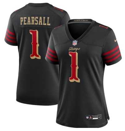 Women%27s San Francisco 49ers #1 Ricky Pearsall Black 2025 F.U.S.E. %27Rivalries%27 Vapor Limited Stitched Jersey Dzhi->washington commanders->NFL Jersey