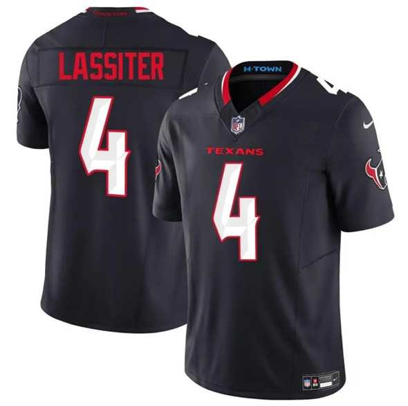 Men & Women & Youth Houston Texans #4 Kamari Lassiter Navy 2025 F.U.S.E. Vapor Limited Stitched Jersey->houston texans->NFL Jersey